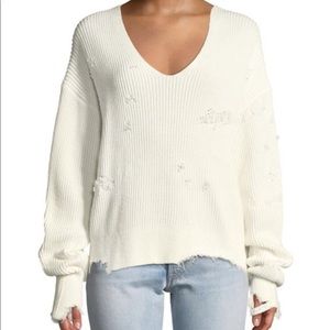 Helmut Lang Distressed Sweater